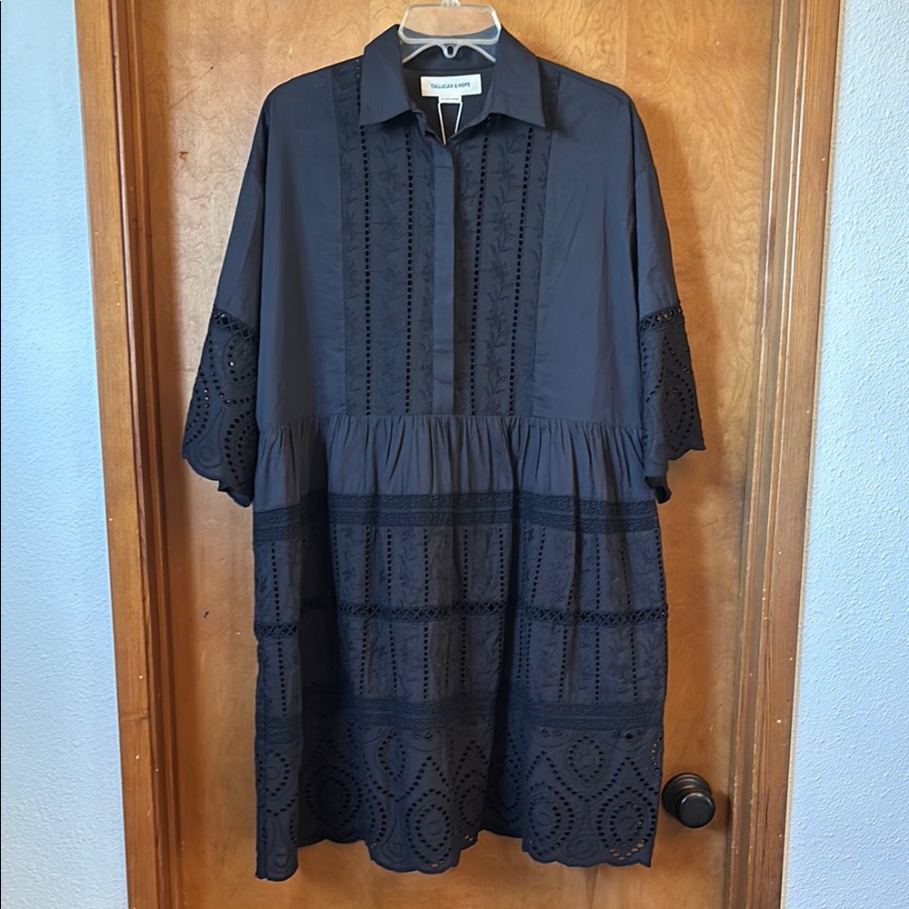 Tallulah and Hope black eyelet dress